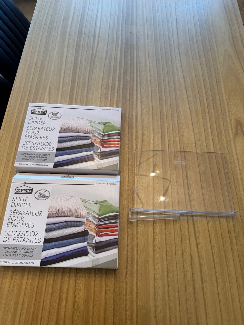 Maurices Clear Acrylic Shelf Dividers (Transparent)